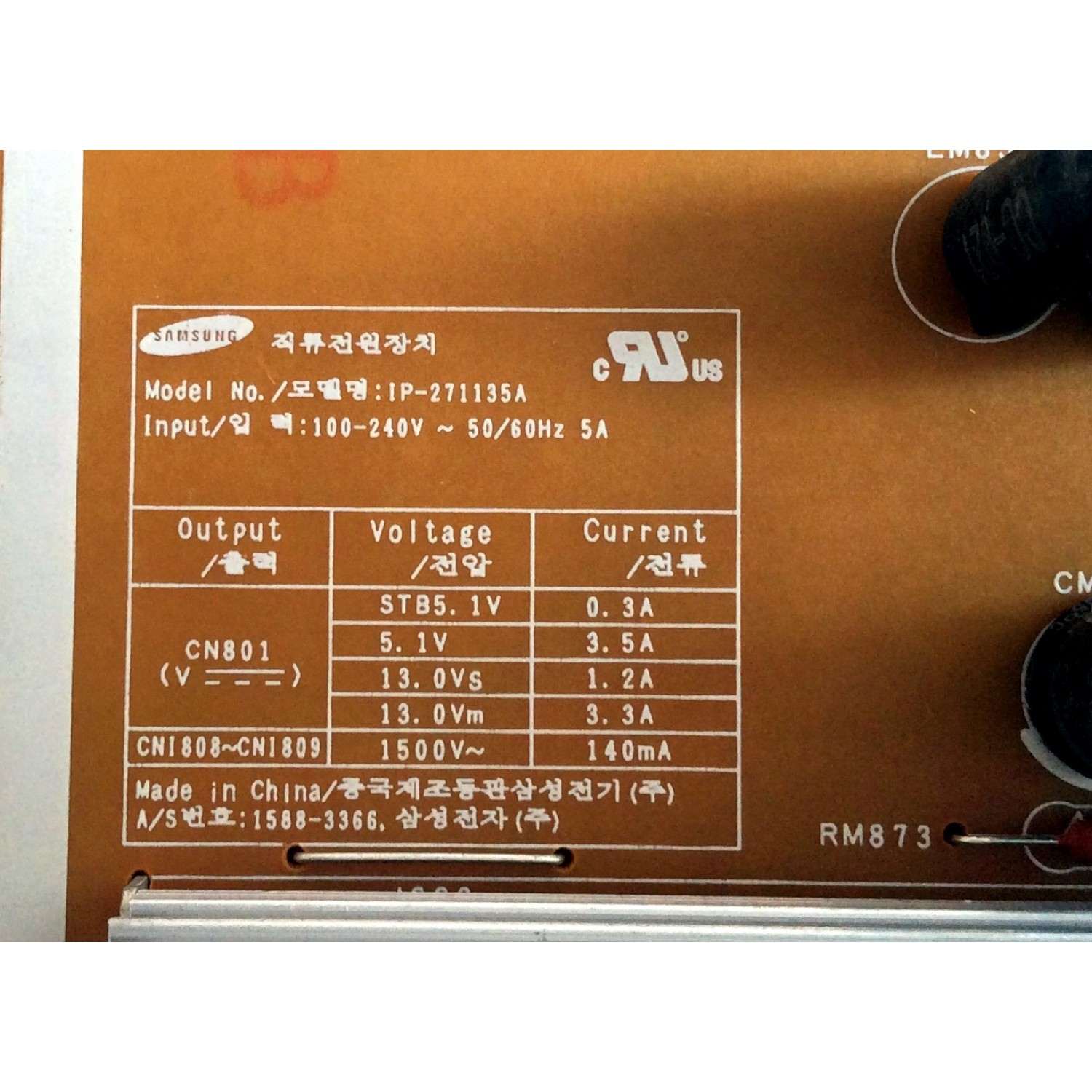 FUENTE / BACKLIGHT / SAMSUNG BN44-00202A / IP-271135A / SUSTITUTA BN44-00203A / MODELOS LN52A530P1FXZA / LN46A500T1FXZA / LN46C530F1FXZA / LN46A550P3FXZA / LN46A580P6FXZA / LN46A540P2FXZA SS02 / LN46A540P2FXZA SQ01 / LN46B530P7NXZA CN01 / LN46A650A1FXZA1F - Imagen 3